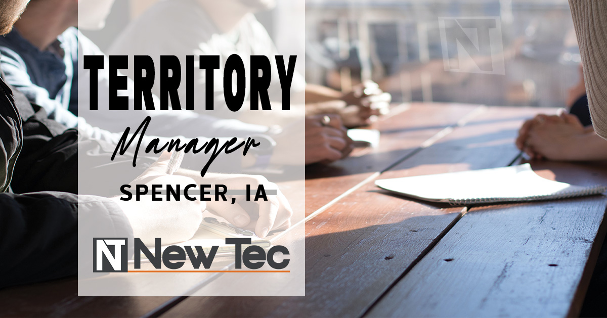 New Tec - Help Wanted - Territory Manager/Spencer, IA